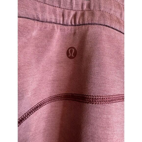 Lululemon Brushed Softstreme Split-Hem High-Rise Pant Red Merlot Size 14 - Picture 4 of 5